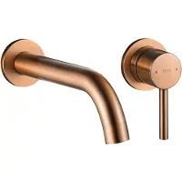 REA Rubinetto da Incasso Lungo Copper Brusht + Box