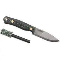 Casström No. 8 SFK 12827 Green Micarta con acciaino, coltello da bushcraft