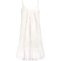 Shiwi Ibiza Dress Broderie Anglaise Jet Stream White Taglia: XL | Abiti Mini Outlet | Donna | Bianco