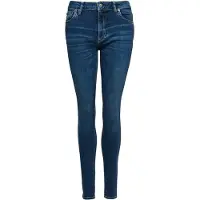 Superdry per donna. W7010798A Jeans blu vintage a vita media in cotone organico (26/30), Casual, Denim, Cotone biologico, Sostenibile