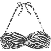 Venice beach Top per bikini nero / bianco