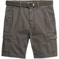 Superdry per uomo. M7110434A Pantaloncini cargo pesanti grigi (34), Casual, Grigio, Cotone