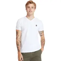 Timberland V Neck Short Sleeve Tee White Taglia: M | Magliette basic Outlet | Uomo | Bianco