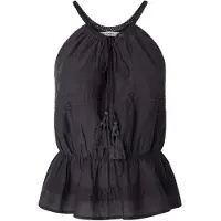 Pepe Jeans per donna. PL304821 Top con scollo a V e spalline grigio scuro (M), Casual, Cotone, Senza maniche / cinghie