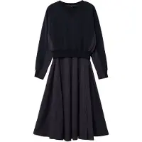 Desigual , Abito combinato liscio, Cotone, Nero, S