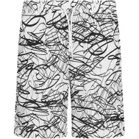 Urban Classics Viscose Aop Resort Shorts Whitescribble Taglia: S | Pantaloncini da bagno Outlet | Uomo | Bianco