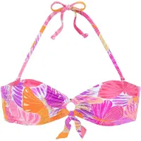 Sunseeker Top per bikini lilla / arancione / rosa / bianco