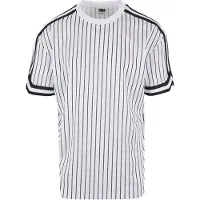 Urban Classics Oversized Striped Mesh Tee White/black Taglia: XL | T-shirt Outlet | Uomo | Bianco
