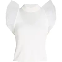 Karl Lagerfeld Puff Sleeve Top White Taglia: S | Magliette intime Outlet | Donna | Bianco