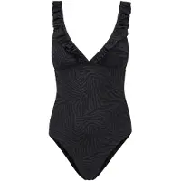 Shiwi Ladies Bobbie Swimsuit Tiger Structure Black Tiger Structure Taglia: 36 | Costumi Interi Outlet | Donna | Nero