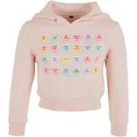 Mister tee Felpa Con Cappuccio Sweet Heart Candy Cropped