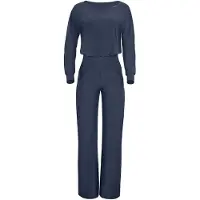 Winshape Tuta jumpsuit ' JS101LSC ' antracite / bianco