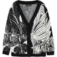 Desigual , Cardigan stampato, Nero, L