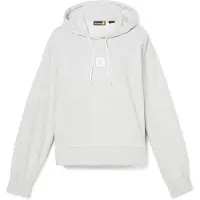 Timberland Women's Stack Logo Loop Back Hoodie Felpa con cappuccio Donna (L, bianco)