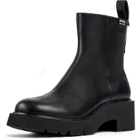 Camper per donna. K400725-001 Stivaletti in pelle Milah nero (36), 5 a 8cm, Nessuno, Classico