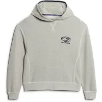 Superdry per donna. W2012071A Felpa con cappuccio grigia Athletic Essential (S), Casual, Grigio, Cotone, Manica lunga