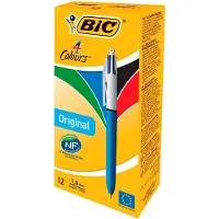 BIC Scatola 12 Penna 4 Colori Classici