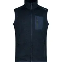 CMP Vest Jacquard Knitted Gilet in pile Uomo (58, blu)