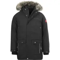 TROLLKIDS Kid's Nordkapp Jacket Parka Bambini (128, nero)