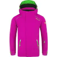 TROLLKIDS Kid's Holmenkollen Snow Jacket Pro Giacca da sci Bambini (128, fuchsia)