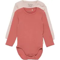 Minymo Kid's Body L/S (2-Pack) Intimo Bambini (56, fuchsia)