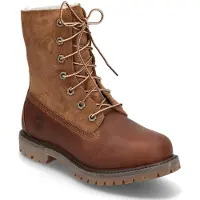 Timberland per donna. TB18328R2421 Stivaletti in pelle con chiusura arrotolabile e fodera marrone caldo (40 W), Basso, Stringhe, Casual