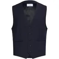 Reiss Travel Plain Weave Modern Waistcoat Navy Taglia: 40 | Costumi da Bagno Outlet | Uomo | Blu