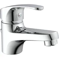 Schutte Miscelatore a bassa pressione SCHÜTTE ORAZI, miscelatore per lavabo con tirante, rubinetto per bagno cromo