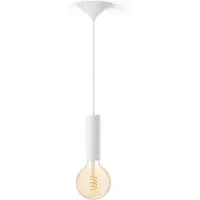 Philips Hue Pacchetto: Corda Media Bianca Per Lampadine Filament + Lampadina A Filament Globo G125 Bianco Caldo-freddo