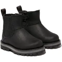 Timberland unisex per bambino. TB0A28P10011 Stivali in pelle Chelsea Courma (21), Nero, Basso, Cerniera, Velcro, Casual, moda per bambini