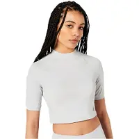 Superdry Maglietta A Maniche Corte Run 3/4 Tight Crop