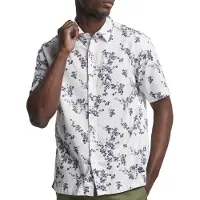 Superdry per uomo. M4010514A Camicia Hawaiana con Logo Vintage Bianca (XXL), Bianco, Casual, Cotone, Manica corta