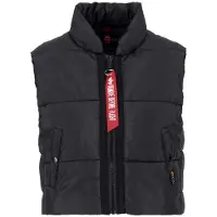Alpha industries Piumino Smanicato Donna W Puffer Vest Cropped Black
