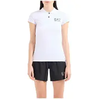 Emporio Armani per donna. 8NTF70_TJEMZ Polo Sport Ventus7 bianca (XXL), Bianco, Sportivo, Multisport, Poliamide, Manica corta