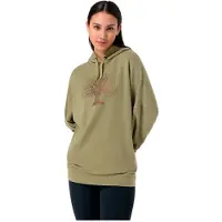Super.natural Women's Feel Good Tok Hoodie Felpa con cappuccio Donna (M, olivia/beige)