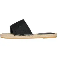 Superdry per donna. WF310223A Espadrillas di tela nera (37), Nero, Tessuto, Basso, Nessuno, Casual