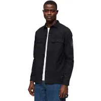 Superdry per uomo. M4010889A Camicia Delta blu navy (XXL), Casual, Cotone, Manica lunga