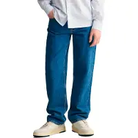 Gant per ragazzo. 910096 Jeans blu dalla vestibilità comoda (12años= 152cm), Casual, Cotone, Denim, moda per bambini
