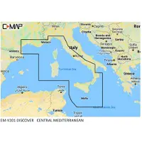 C-MAP Mappa Del Mediterraneo Centrale