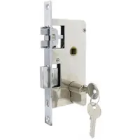 Olcese Ricci Serratura Cromata A Filo Per Porta Ottone