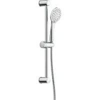 Schutte Set doccia SCHÜTTE NAPOLI, soffione doccia con tubo flessibile e supporto, sistema doccia senza rubinetto, soffione wellness con 3 modalità di getto