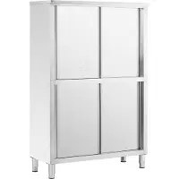 Royal Catering Expondo Armadio per stoviglie in acciaio inox - 120 cm