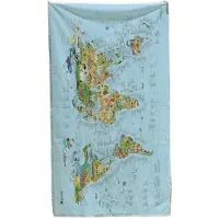 Awesome Maps Telo Mare Mappa Surftrip Migliori Spiagge Da Surf Del Mondo Edizione Originale A Colori