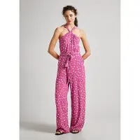 Pepe Jeans per donna. PL230484 Tuta Dolly rosa (L), Casual, Viscosa, Senza maniche / cinghie