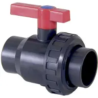 Cepex 22778 Ø90 ``uniblock´´ Valvola A Sfera Femmina Presa Solvente Sedili Giunti Hdpe Anelli Di Tenuta Epdm