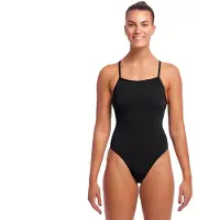 Funkita Women's Tie Me Tight One Piece Costume intero Donna (36, nero)