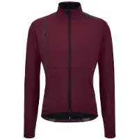 Santini Lined Windproof Winter Cycling Jacket Giacca ciclismo Uomo (3XL, rosso)