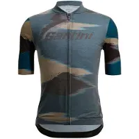 Santini Watt Indoor Jersey Maglietta da ciclismo Uomo (M, grigio)