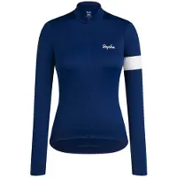 Rapha Women's Core Thermal Long Sleeve Jersey Maglietta da ciclismo Donna (XS, blu)