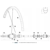 Mavic Raggi Posteriori Destri Aksium Elite Ust Disc 650b 12 Unità